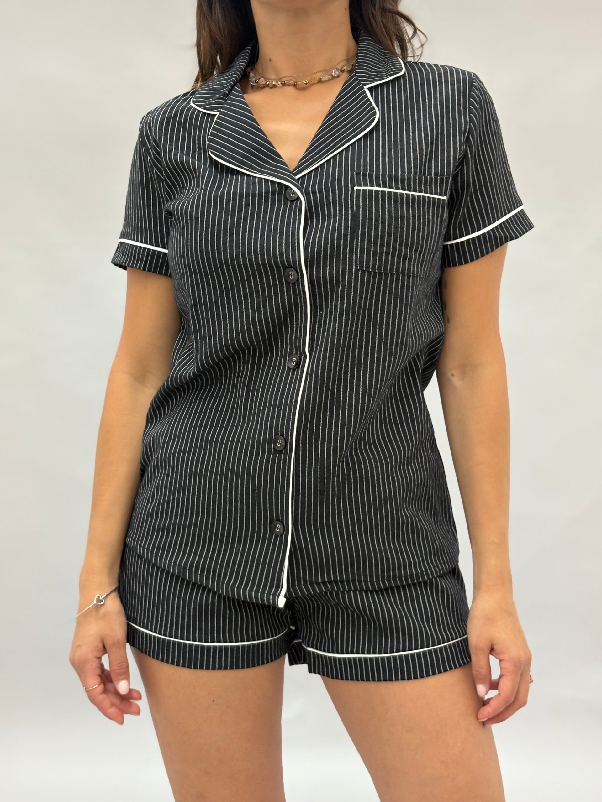 Completo Pigiama Donna Nero