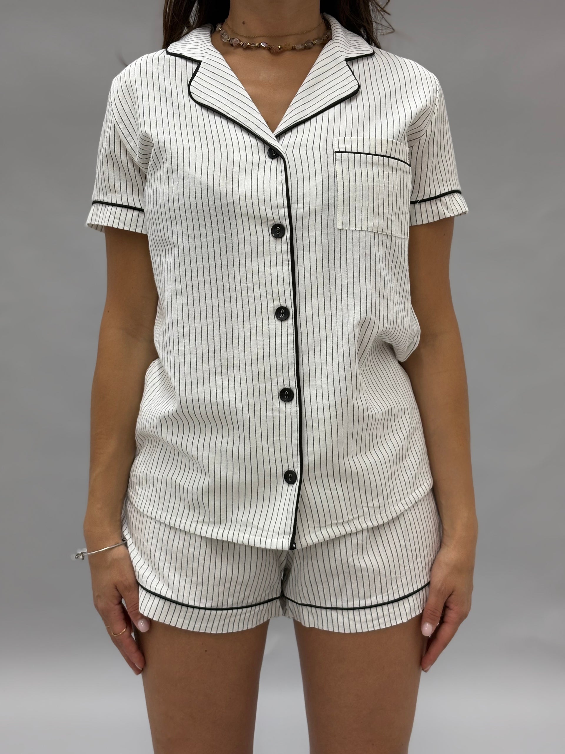 Completo Pigiama Donna Bianco