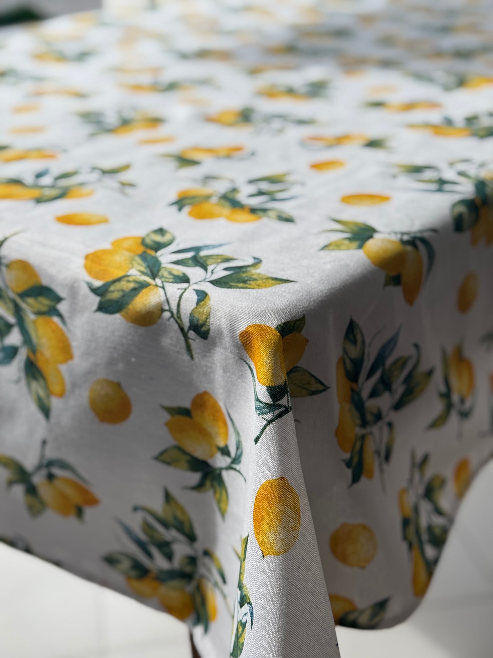 Tovaglia 12 posti Fantasia Limoni 140x240cm "MelellaHome"