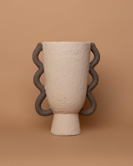 Vaso decorativo in ceramica stile greco