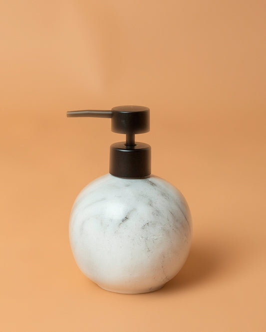 Dispenser per sapone in resina effetto marmo