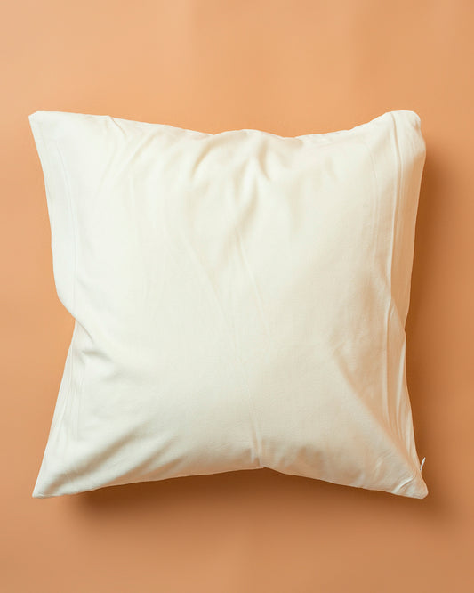 Cuscino classico decorativo in velluto con cerniera, colore Bianco